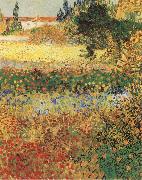 Vincent Van Gogh Garden in Bloom oil painting reproduction